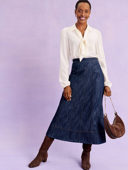 Talbots TIE NECK SHIRT