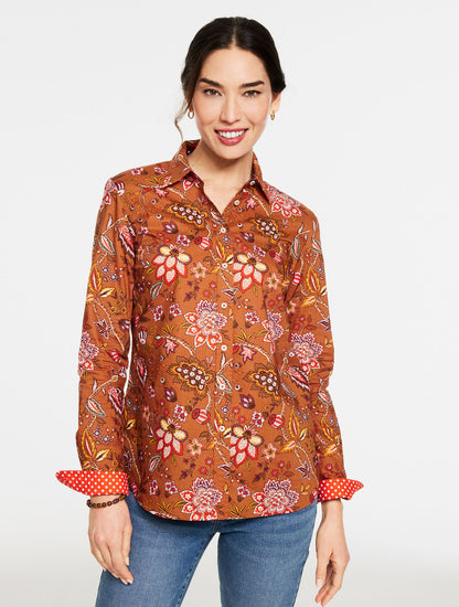 Talbots MODERN CLASSIC SHIRT - BLOOMING JACOBEAN