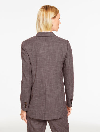 Talbots CITY TWILL BLAZER - AUBERGINE