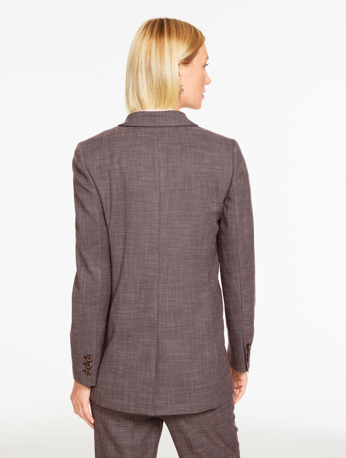 Talbots CITY TWILL BLAZER - AUBERGINE