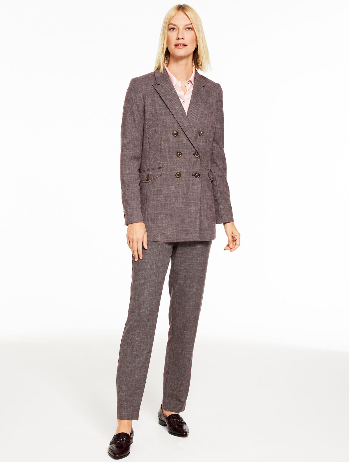 Talbots CITY TWILL BLAZER - AUBERGINE