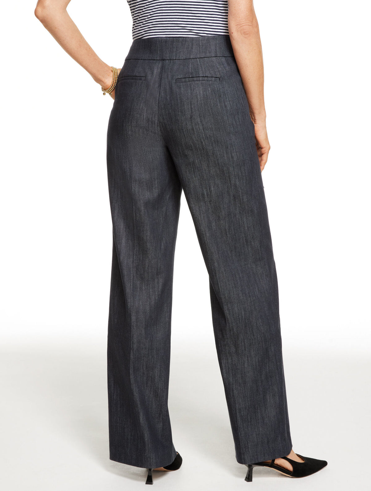Talbots WIDE LEG REFINED DENIM PANTS