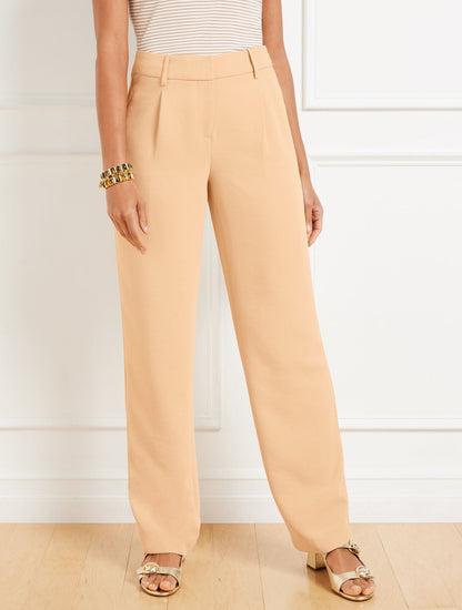 Talbots STRAIGHT LEG POLISHED CREPE PANTS