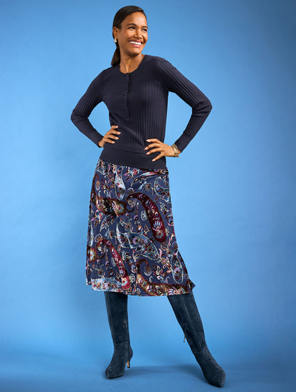 Talbots RIBBED HENLEY PULLOVER