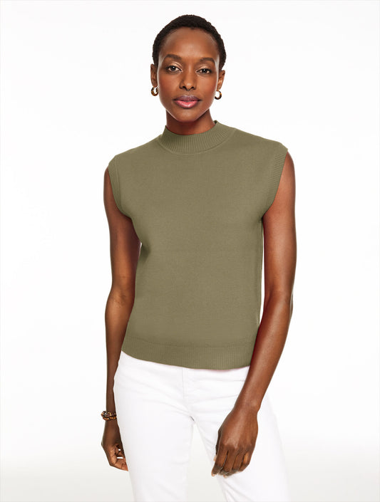Talbots MOCKNECK SWEATER VEST