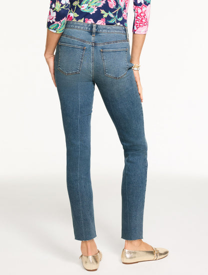 Talbots SLIM ANKLE RAW HEM JEANS - ROSLYN WASH