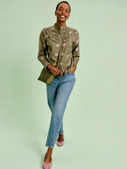 Talbots RELAXED TAPERED BARREL LEG JEANS - EMERSON WASH