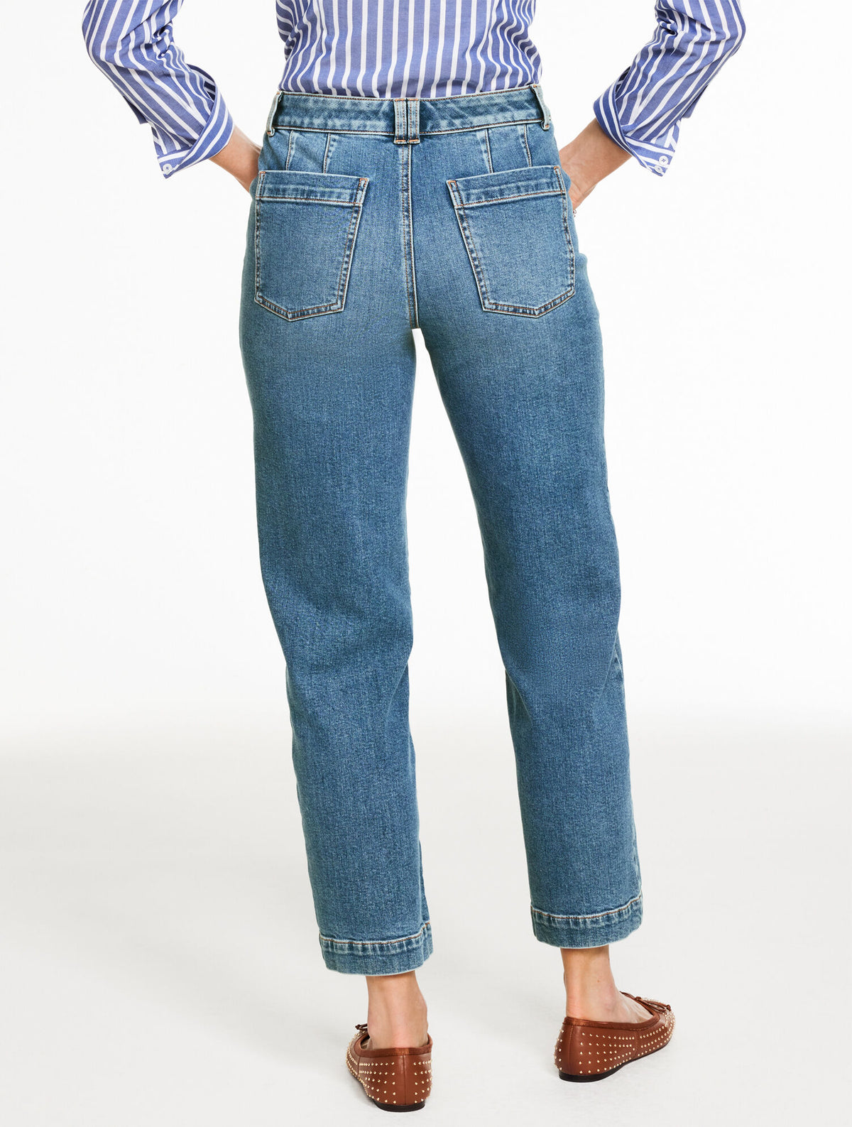 Talbots STRAIGHT ANKLE JEANS - CORTLANDT WASH
