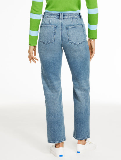 Talbots TAILORED MID RISE STRAIGHT LEG JEANS - PEMBROKE WASH