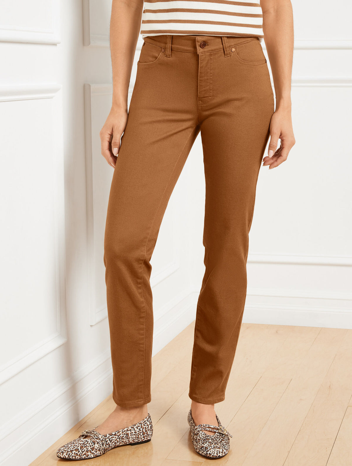 Talbots SLIM ANKLE JEANS - PIECE DYED - CURVY FIT