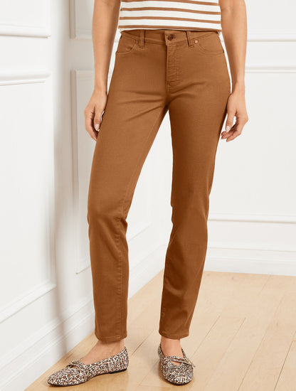 Talbots SLIM ANKLE JEANS - PIECE DYED - CURVY FIT
