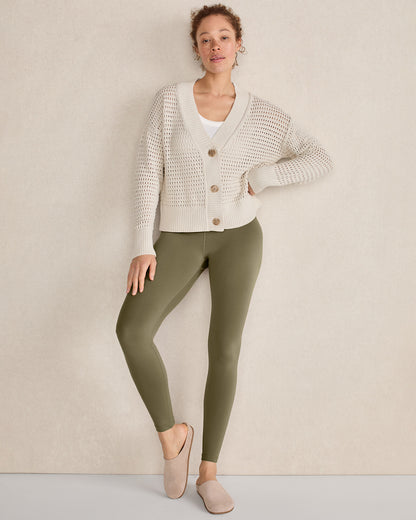 Talbots ORGANIC COTTON OPEN STITCH CARDIGAN