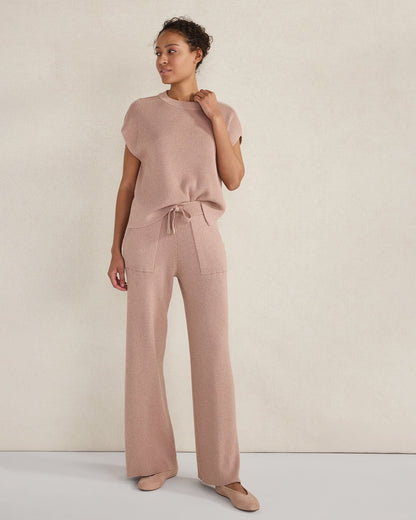 Talbots ORGANIC COTTON CASHMERE WIDE LEG PANTS