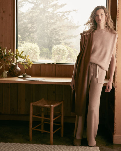 Talbots ORGANIC COTTON CASHMERE WIDE LEG PANTS