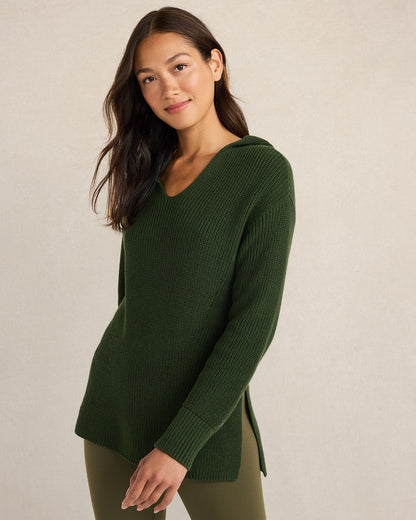 Talbots ORGANIC COTTON SHAKER STITCH HOODIE