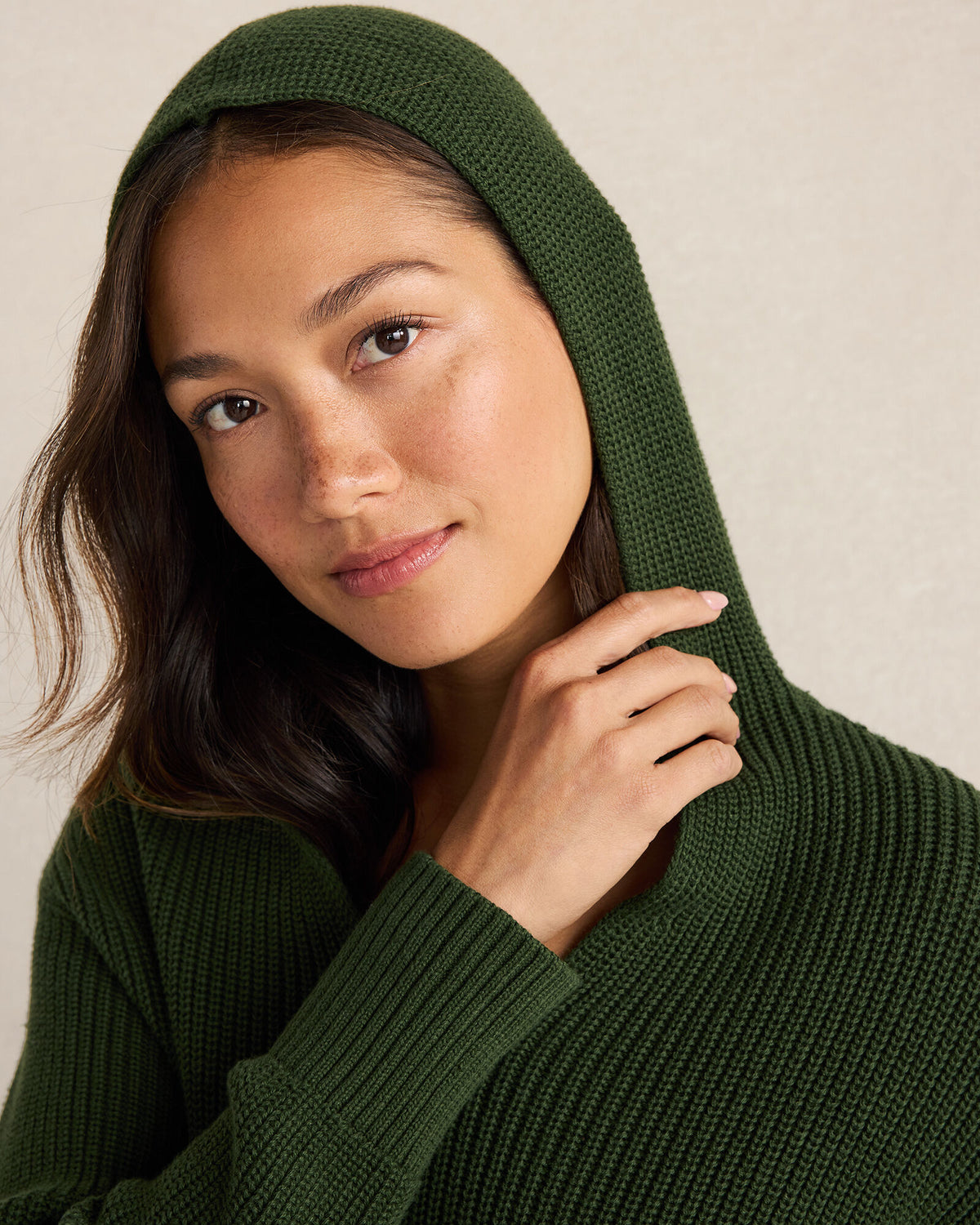 Talbots ORGANIC COTTON SHAKER STITCH HOODIE