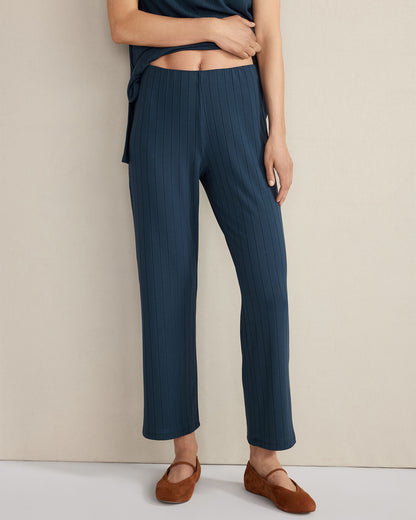 Talbots RIBBED KICK FLARE PANTS