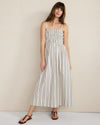 IVORY/TULE FOG STRIPE
