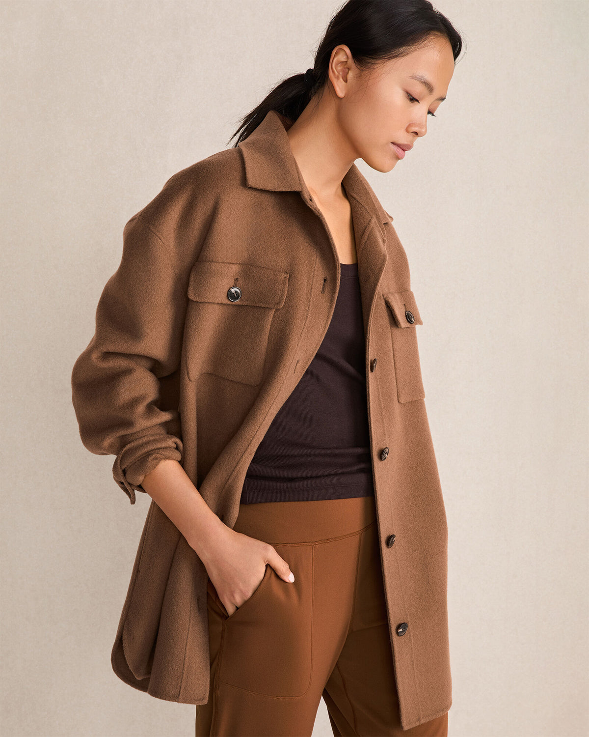 Talbots WOOL BLEND OVERSIZED SHACKET