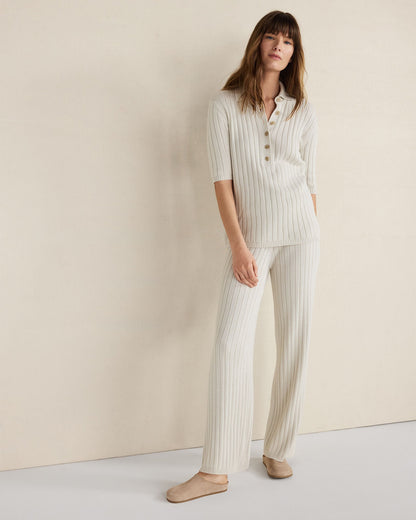 Talbots ORGANIC COTTON RIBBED STRAIGHT LEG PANTS