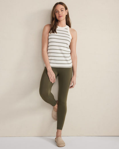 Talbots ORGANIC COTTON DOUBLE STRIPE RACERBACK TANK