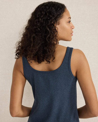 Talbots ORGANIC COTTON RIB KNIT MIDI DRESS
