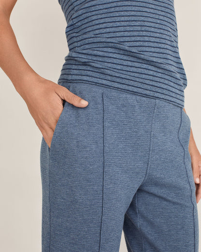Talbots COTTON BLEND OTTOMAN RIB TAPERED PANTS