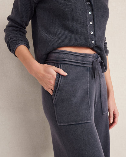 Talbots ORGANIC COTTON KNIT WIDE LEG PANTS