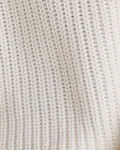 Talbots ORGANIC COTTON SHAKER STITCH ROLL NECK SWEATER
