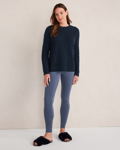 Talbots CASHMERE SHAKER STITCH CREWNECK SWEATER