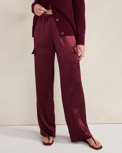 Talbots LUXE SILK CARGO PANTS