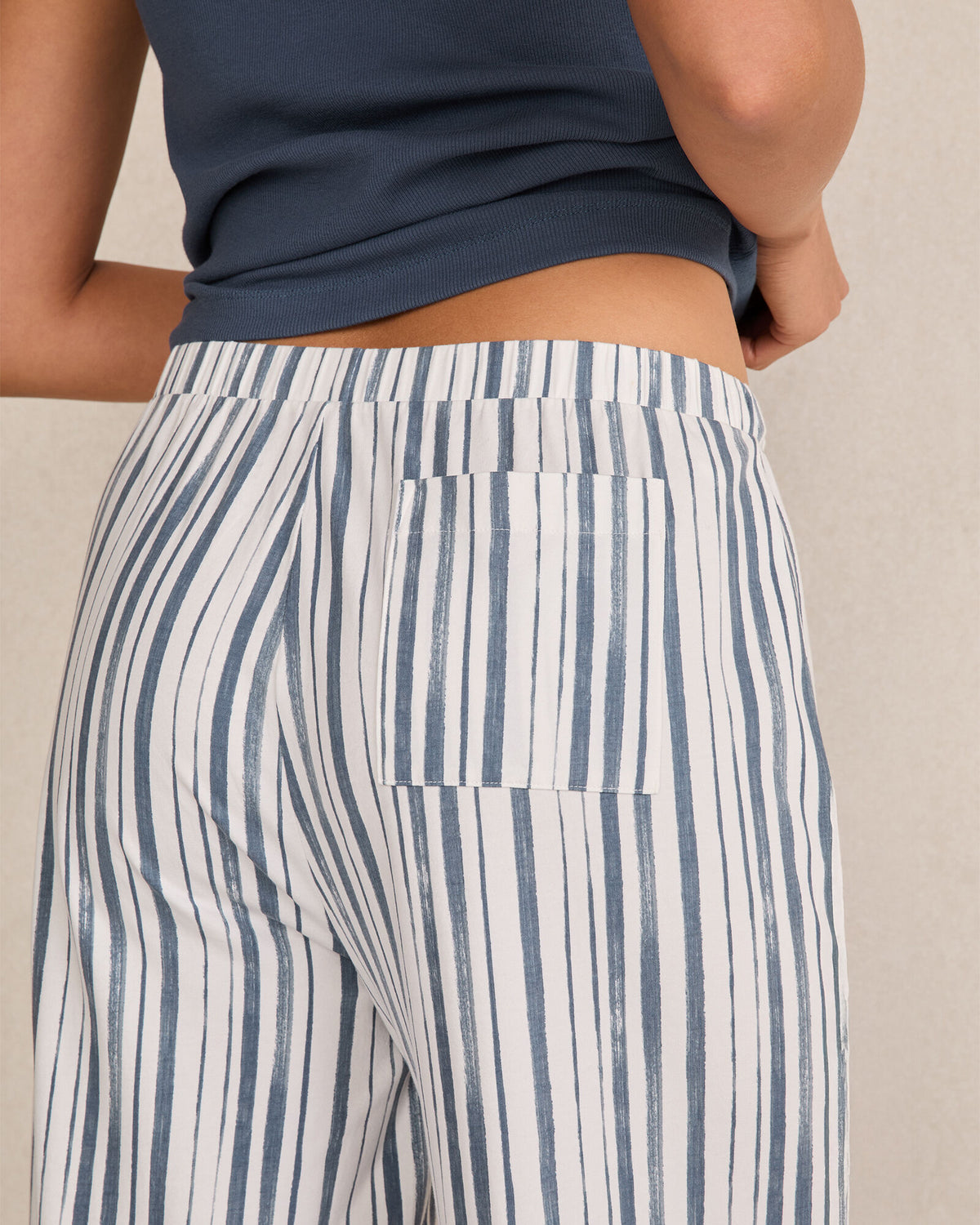 Talbots ORGANIC COTTON JERSEY PAINTED STRIPE PAJAMA PANTS
