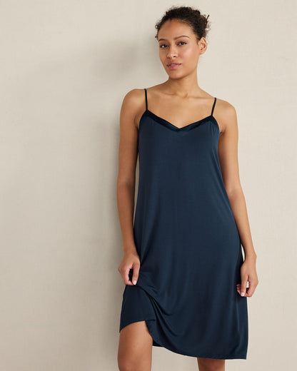 Talbots CALM & COOL V-NECK SLEEP CHEMISE