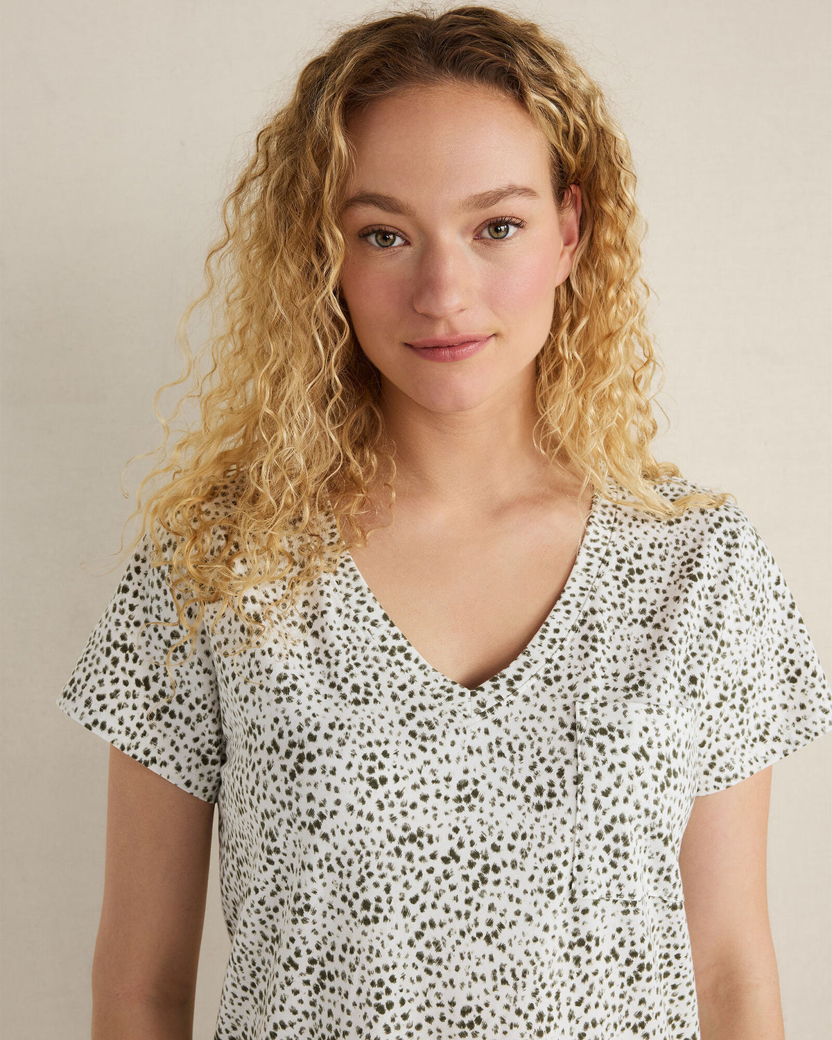 Talbots ORGANIC COTTON JERSEY ANIMAL DOT SLEEP DRESS