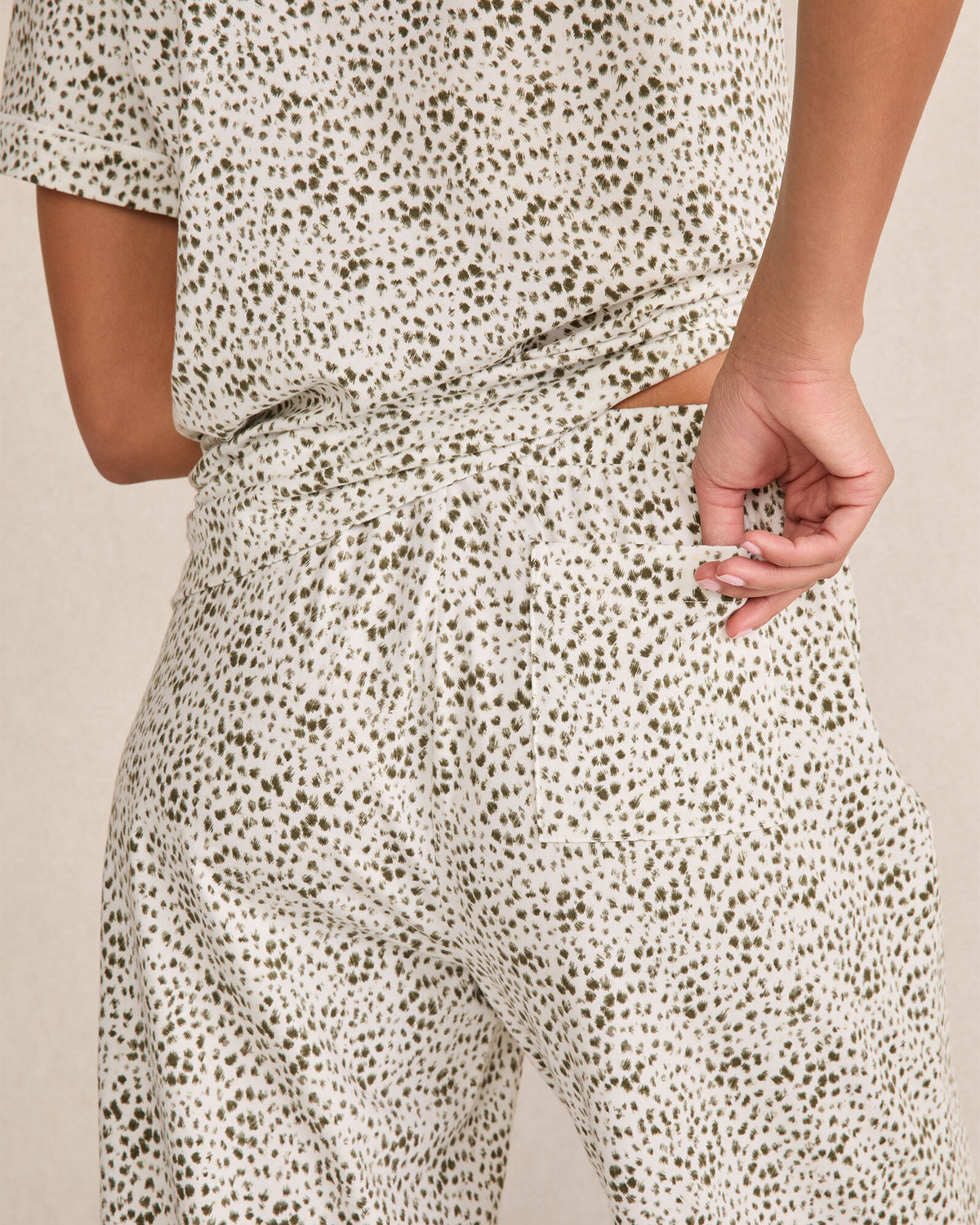 Talbots ORGANIC COTTON JERSEY ANIMAL DOT PAJAMA PANTS
