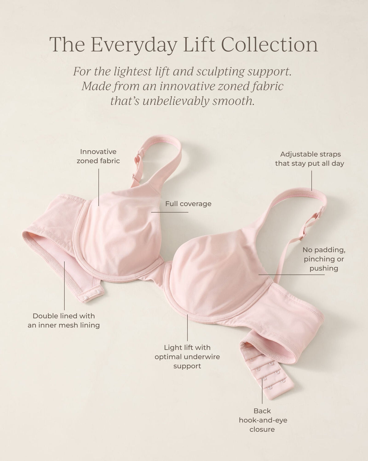 Talbots EVERYDAY LIFT FULL COVERAGE BRA