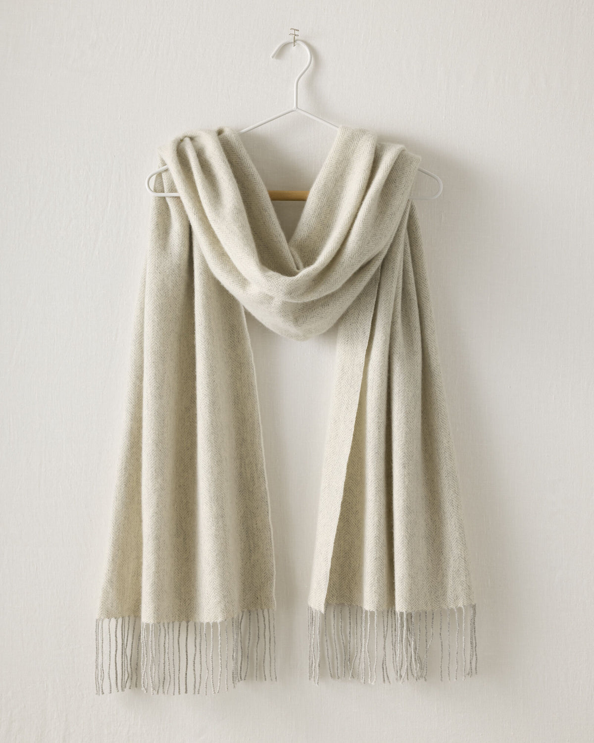 Talbots CASHMERE HERRINGBONE WOVEN SCARF