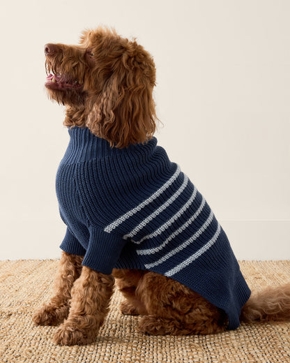 Talbots ORGANIC COTTON STRIPED DOG SWEATER