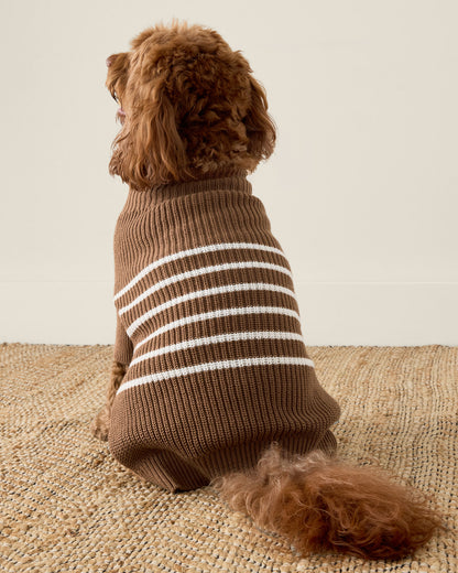 Talbots ORGANIC COTTON STRIPED DOG SWEATER