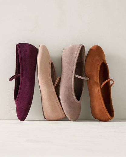 Talbots SUEDE MARY JANE BALLET FLATS