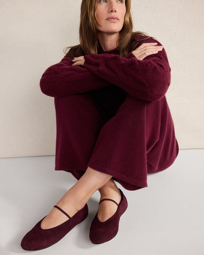 Talbots SUEDE MARY JANE BALLET FLATS