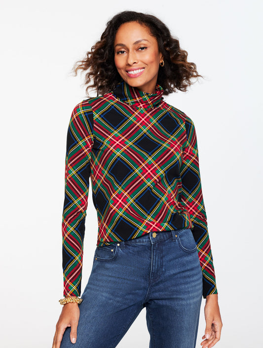 Talbots CLASSIC TURTLENECK - JOLLY TARTAN