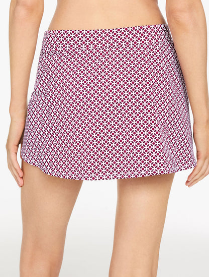 Talbots MIRACLESUIT® VENTED SKIRT - LEAF DOTS