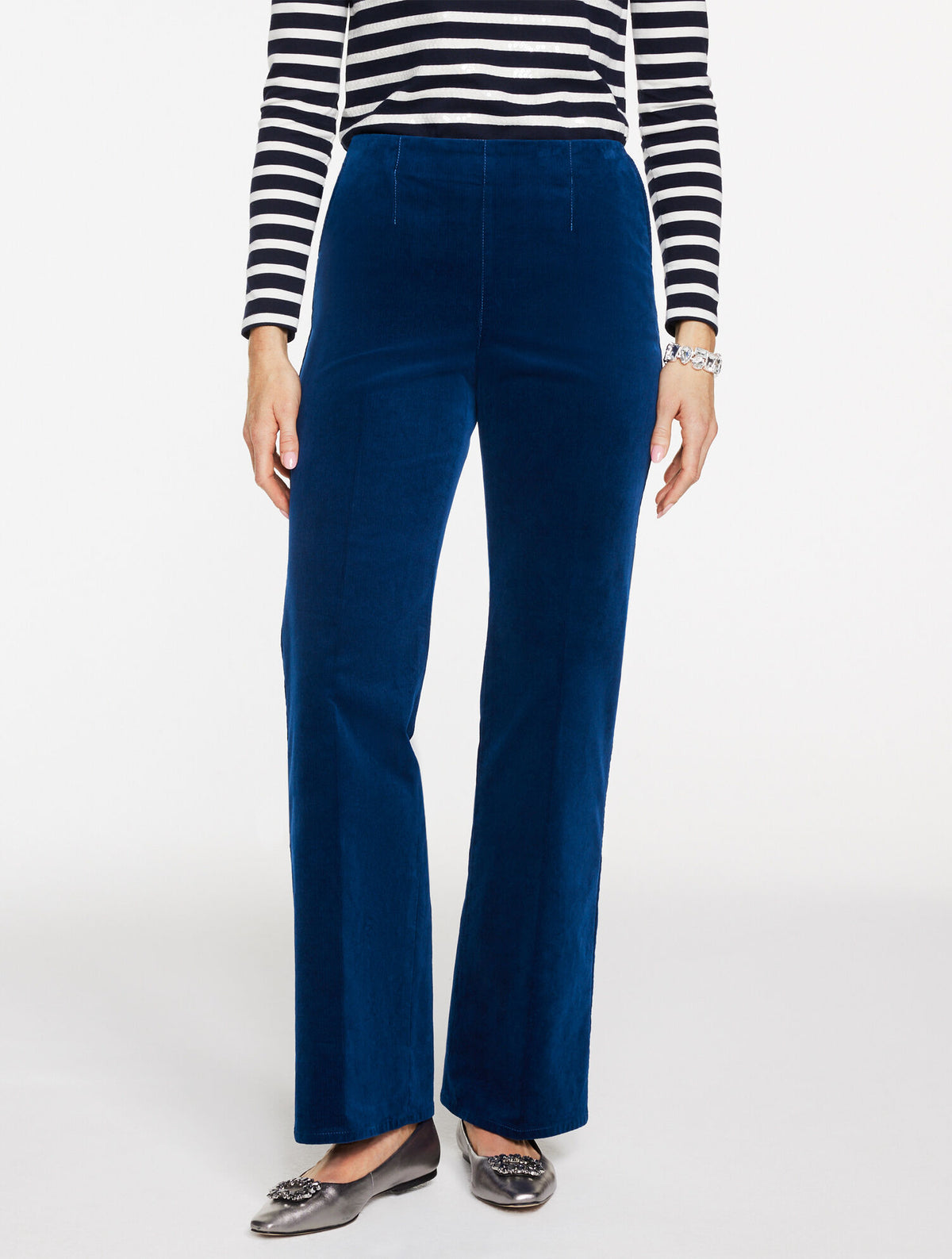 Talbots TROUSER LEG CORDUROY PULL-ON PANTS