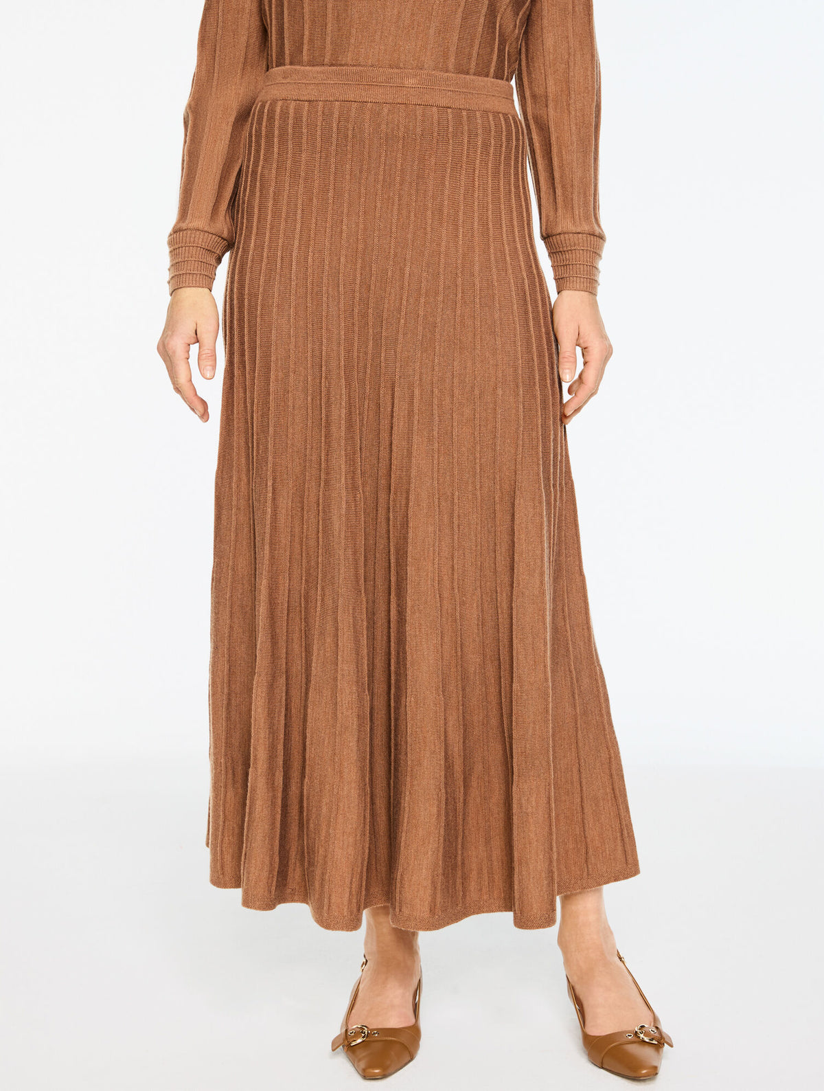 Talbots PLEATED FIT & FLARE SKIRT