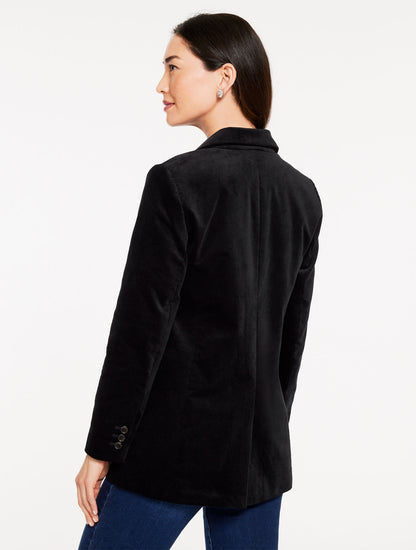 Talbots MODERN VELVETEEN BLAZER