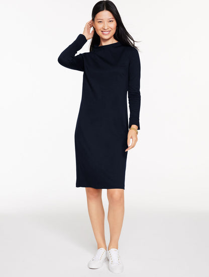 Talbots PASSPORT PONTE FUNNEL NECK DRESS