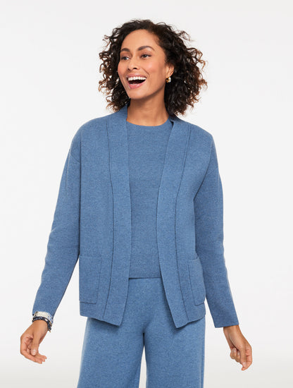 Talbots SWEATER STUDIO OPEN FRONT CARDIGAN