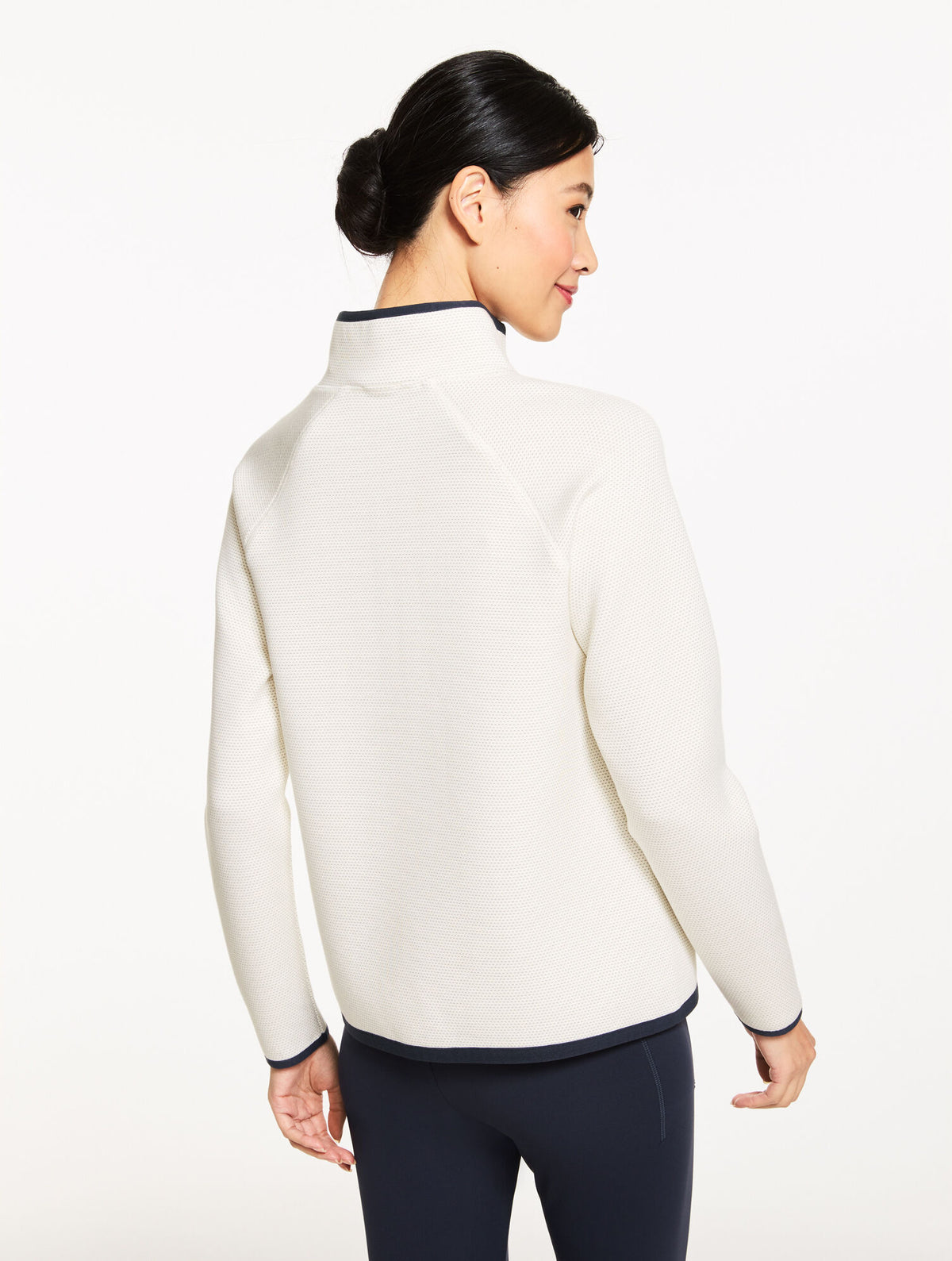 Talbots AIRKNIT STRETCH MESH HALF-ZIP PULLOVER