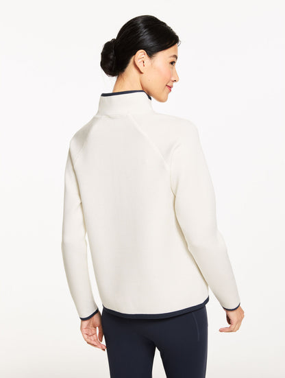 Talbots AIRKNIT STRETCH MESH HALF-ZIP PULLOVER